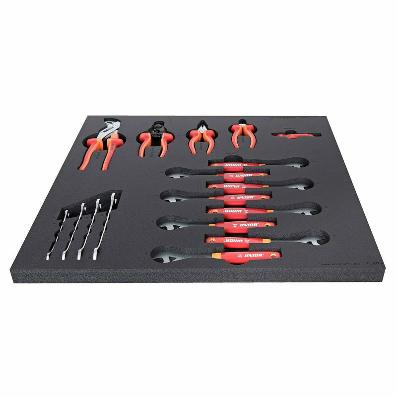 UNIOR Set Of Tools In Tray 2 For 2600B Red