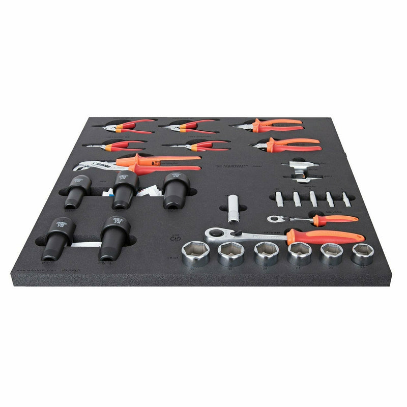 UNIOR Set Of Tools In Tray 3 For 2600D Red