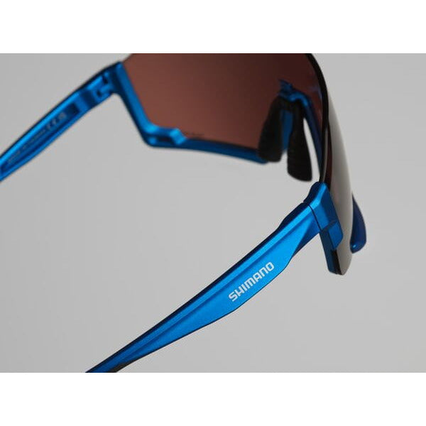 Shimano Clothing Aerolite Glasses / Metallic Blue / Ridescape Road Lens Blue
