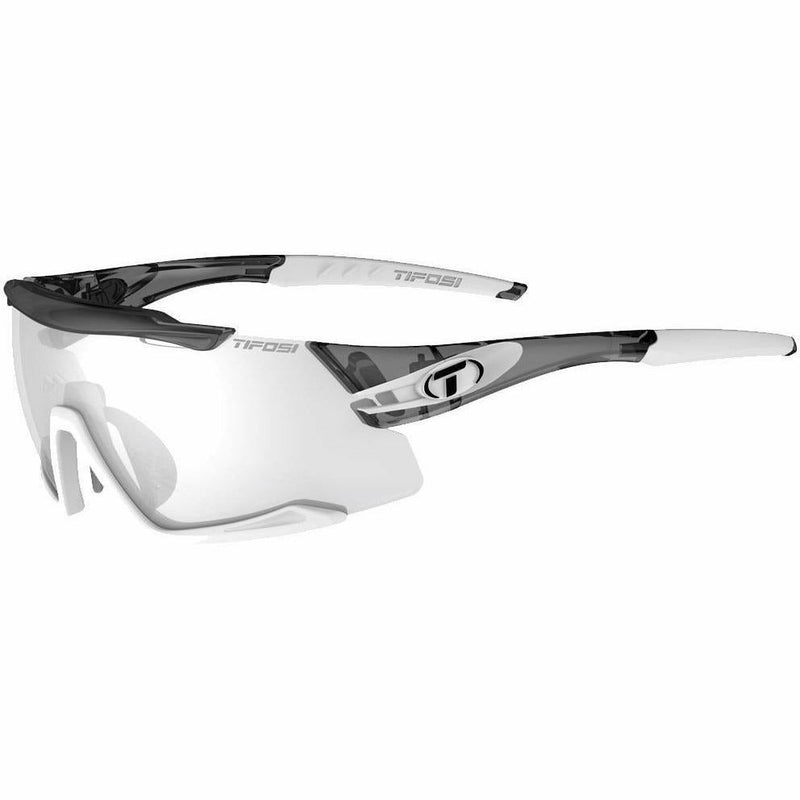 Tifosi Aethon Single Lens Sunglasses Crystal Smoke / White / Fototec Light Night