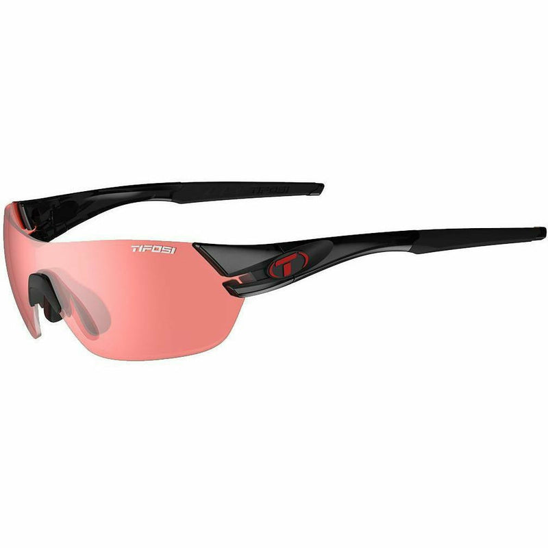 Tifosi Slice Enliven Bike Red Lens Sunglasses Crystal Black / Enliven Bike Red