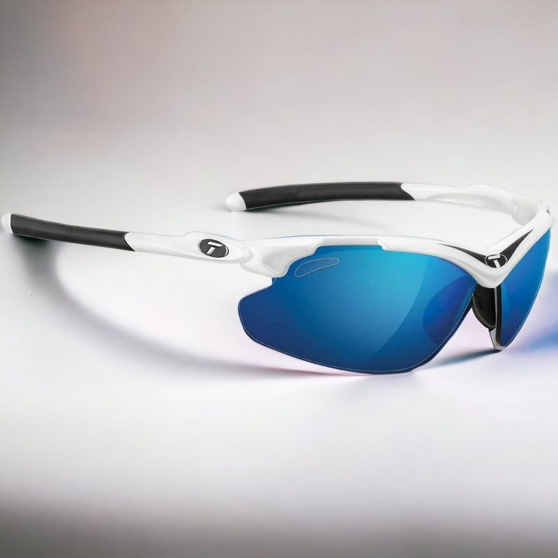 EX Display Tifosi Tyrant 2.0 Clarion Blue Lens Sunglasses 2018 White / Black