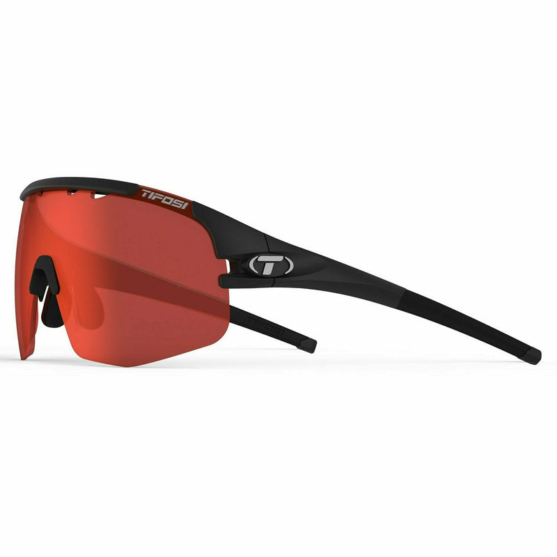 Tifosi Sledge Lite Interchangeable Lens Sunglasses Matt Black / Red