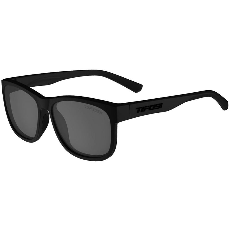 Tifosi Swank XL Single Polarized Lens Sunglasses Blackout / Smoke Polarized