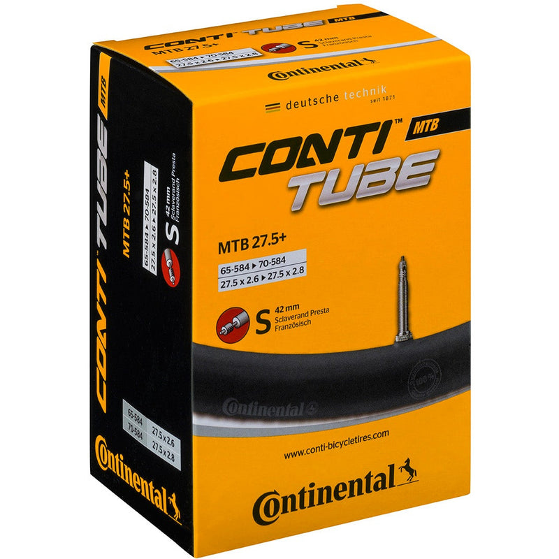 Continental Presta 42 MM Valve Light MTB Tube Black