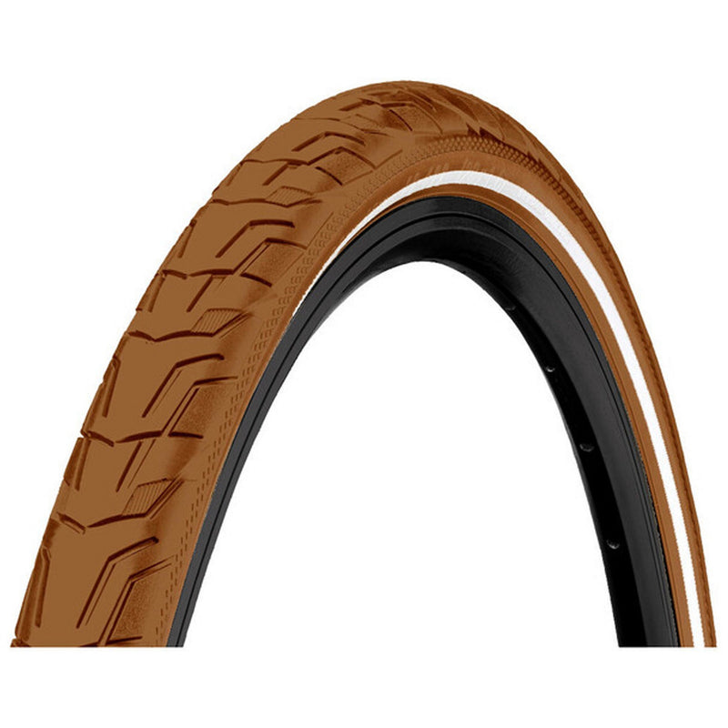 Continental Ride City Reflex Wire Bead Tyre Brown / Brown Reflex
