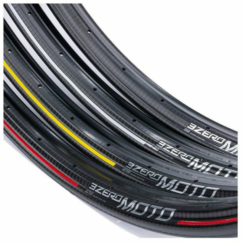 Zipp Rim 3Zero Moto Tubeless 27.5 Front 32Hole A1 Silver / RS Red Graphic