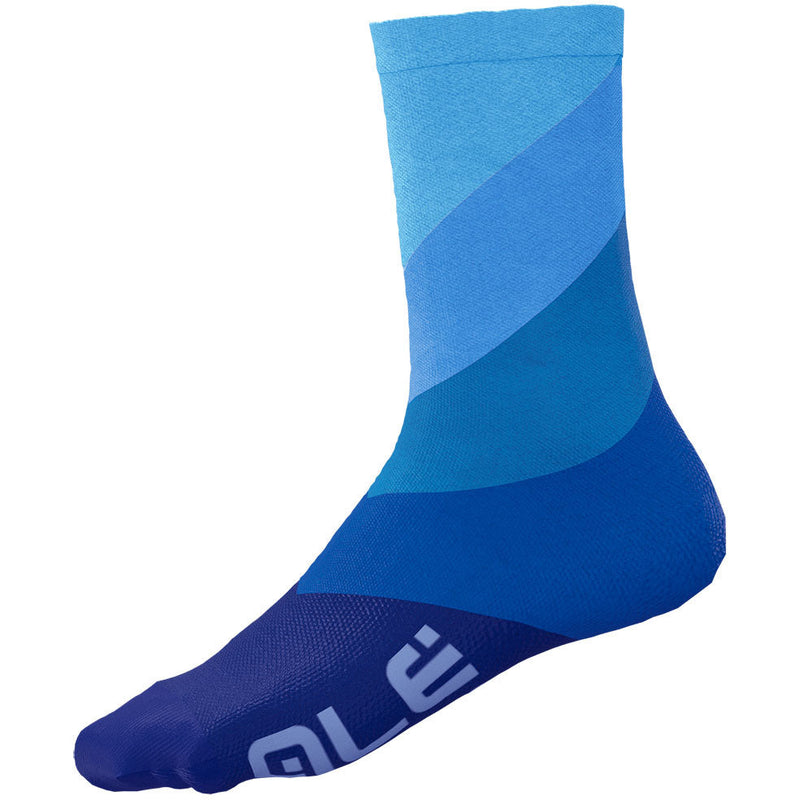 Ale Clothing Diagonal Digitopress Q-Skin 16 CM Socks Blue