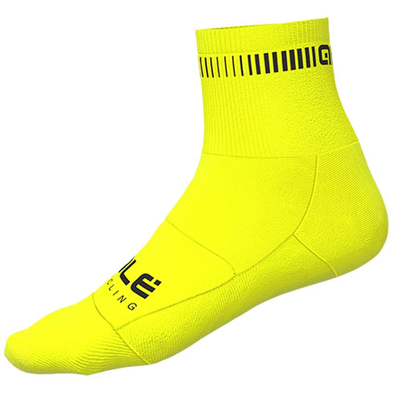 Ale Clothing Logo Q-Skin 12 CM Socks Yellow / Black