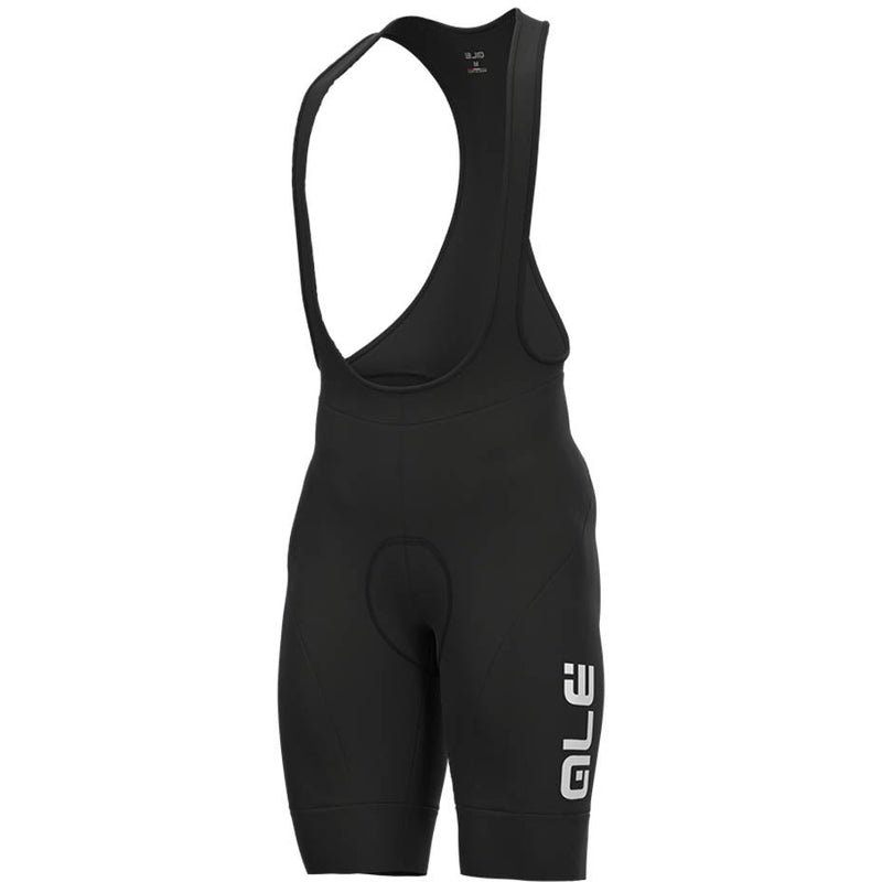 Ale Clothing Winter Solid Bibshorts Black / White