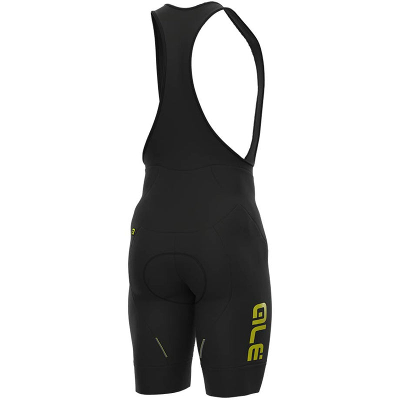 Ale Clothing Winter Solid Bibshorts Black / Yellow