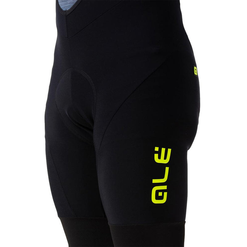Ale Clothing Winter Solid Bibshorts Black / Yellow