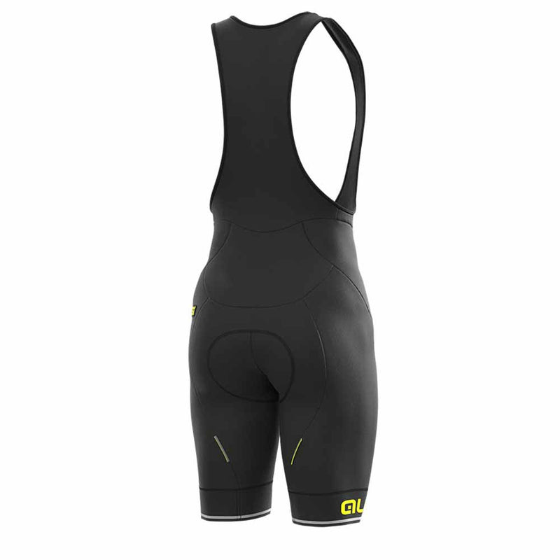 Ale Clothing Winter Blend Solid Bibshorts Black / Yellow