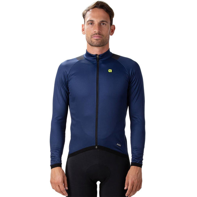 Ale Clothing Thermal R-EV1 Long Sleeves Jersey Navy Blue