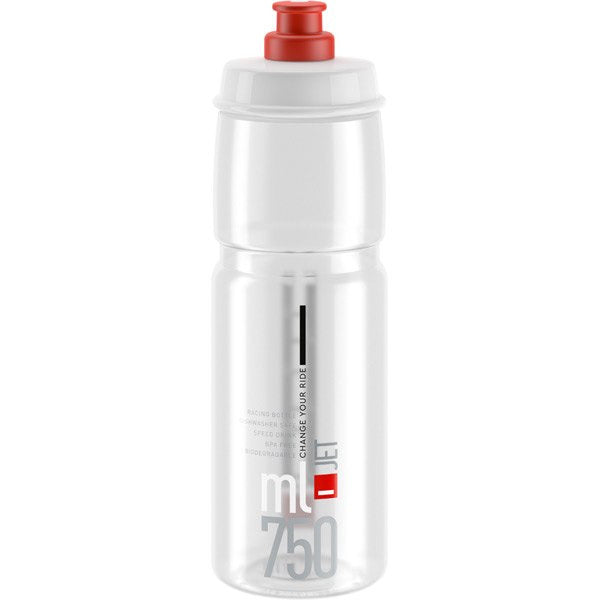 Elite Jet Biodegradable Bottle Logo Clear / Red