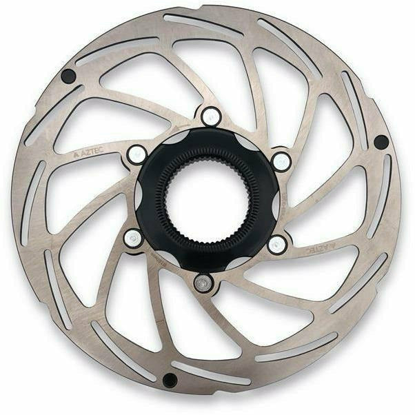 Aztec Stainless Steel Fixed Centre-Lock Disc Rotor Silver
