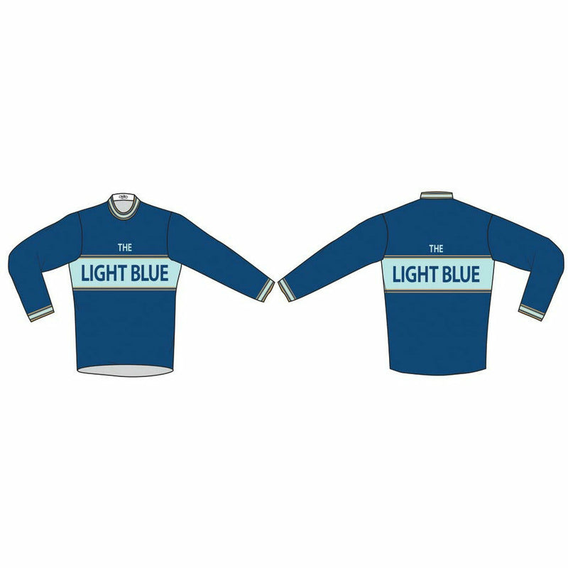 The Light Blue Sport Classic Long Sleeve Merino Wool Jersey Blue