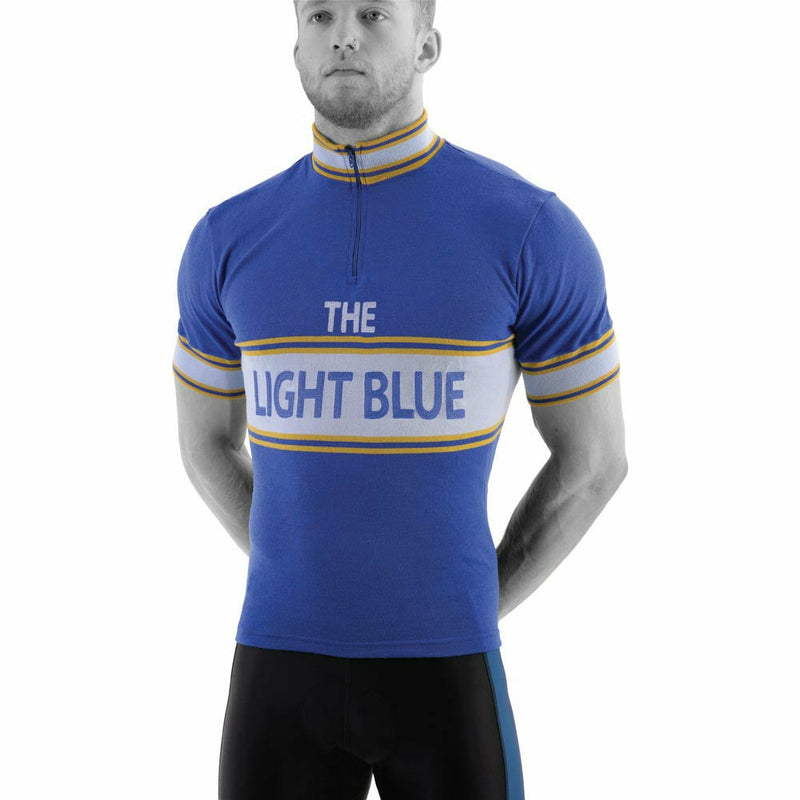 The Light Blue Sport Classic Short Sleeve Merino Wool Jersey Blue