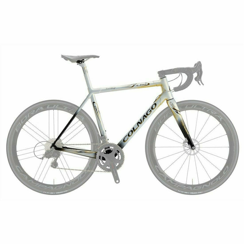 Colnago C64 Disc Integrated Road Frame Set Gloss White Pearl Fade