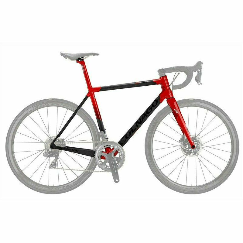 Colnago C64 Disc Integrated Road Frame Set Matt Carbon / Gloss Red Lugs