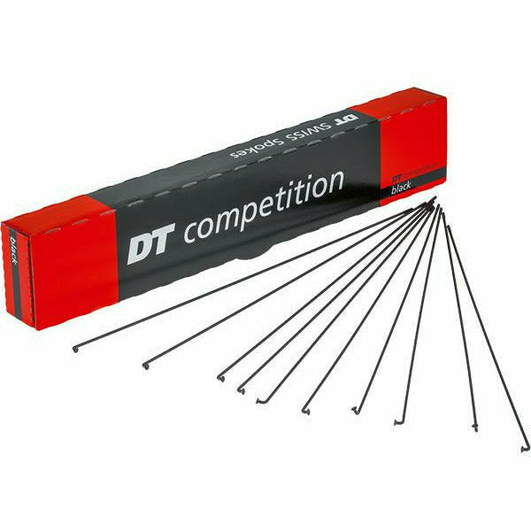 DT Swiss Competition 14 / 15 G = 2 / 1.8 MM Spokes - Box Of 100 Black