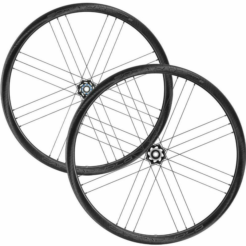 Campagnolo Bora WTO 33 Disc 2-Way Tubeless Shimano Clincher Wheels Black
