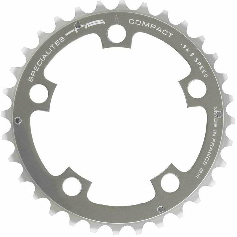 Specialites TA Compact Outer 94 PCD 5 Arm 9X Chainrings Silver
