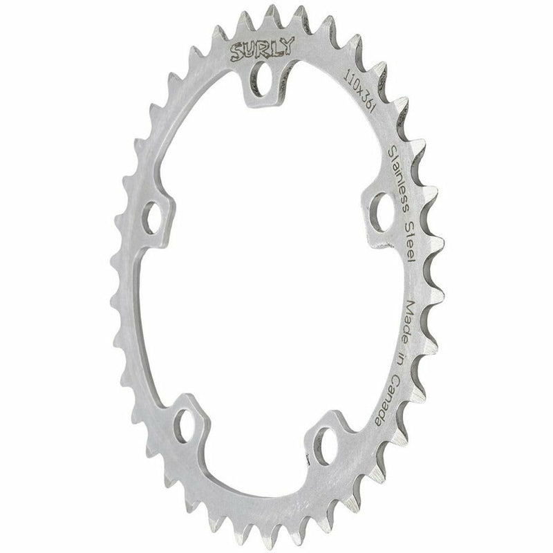 Surly Stainless Rings 5 Arm 130 BCD Chainring Silver