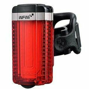 Infini Tron Super Bright Micro USB Rear Light With QR Bracket With Lens Black / Red