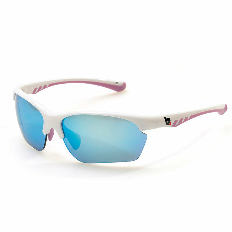 BZ Optics LJM Blue Mirrored Glasses White / Pink