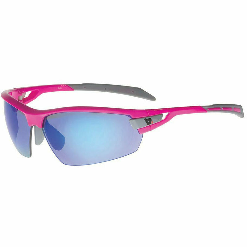 BZ Optics PHO Mirrored Glasses Pink / Blue Lens