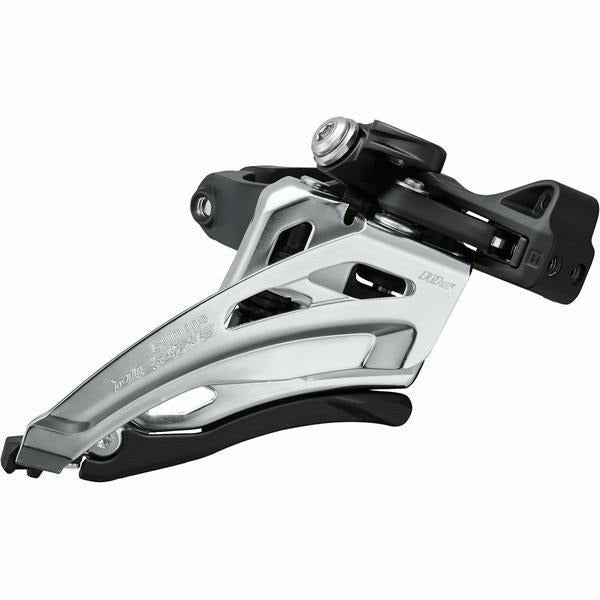 Shimano Deore FD-M4100-M Front Derailleur Double 10 Speed Side Swing Mid Clamp Silver / Black