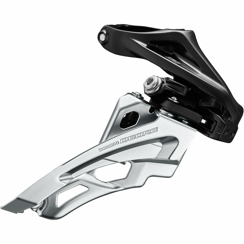Shimano Deore M6000-H High Clamp Side Swing Front Pull Triple Front Derailleur Black