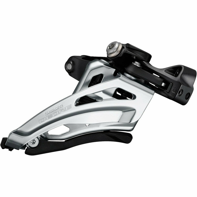 Shimano Deore M6000-L Low Clamp Side Swing Front Pull Triple Front Derailleur Black