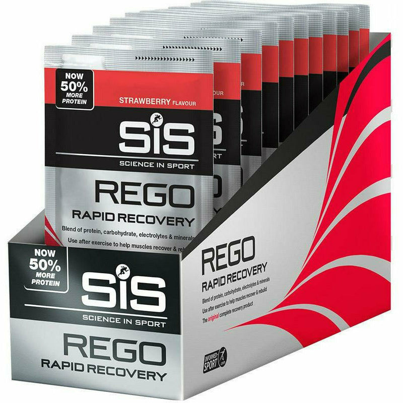 Science In Sport REGO Rapid Recovery Drink Powder Sachet - Box Of 18 Strawberry