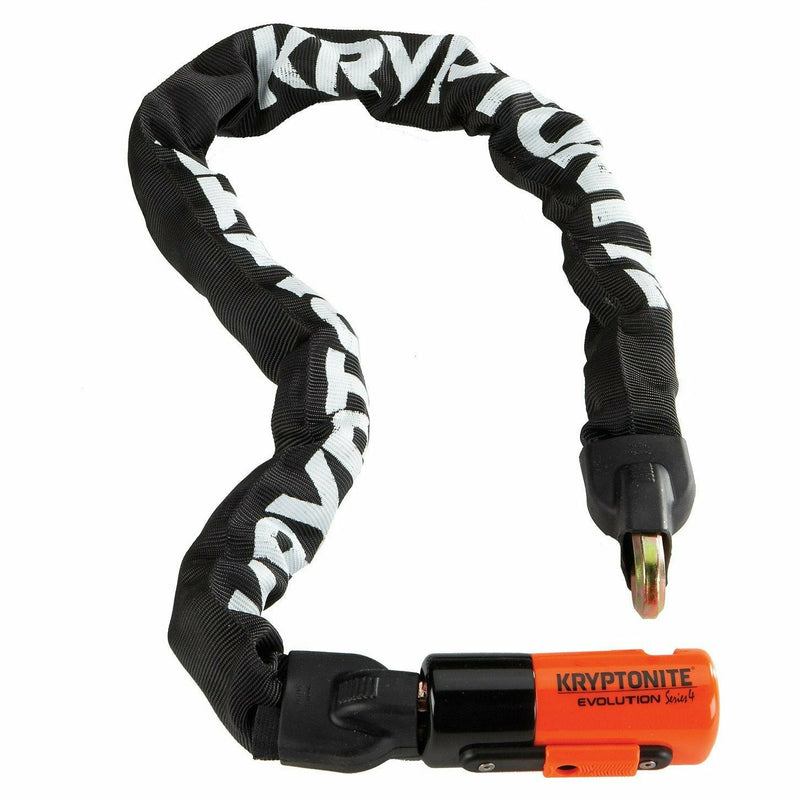Kryptonite Evolution 1090 Integrated Chain Gold Sold Secure Black / Orange