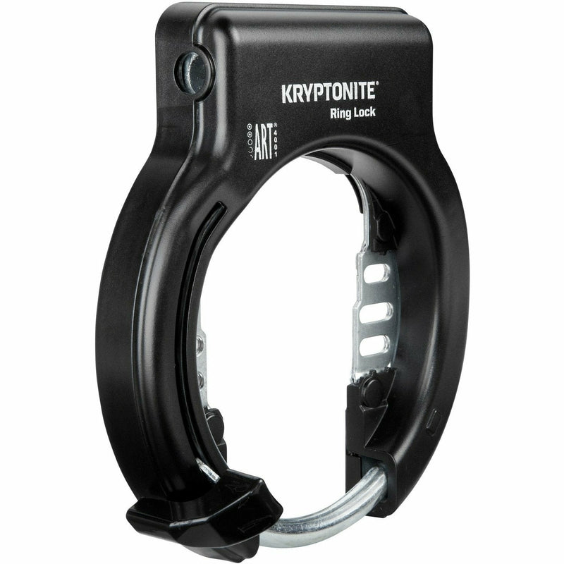 Kryptonite Ring Lock With Plug In Capability Non Retractable Silver Sold Secure Black