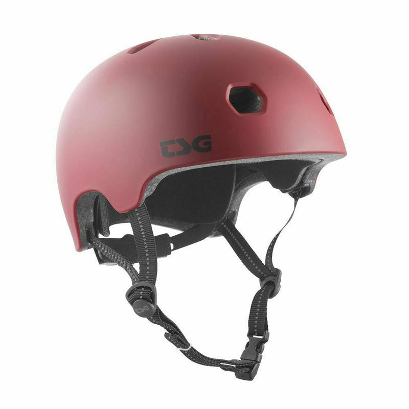 TSG Meta Solid Colour Helmets Satin Oxblood