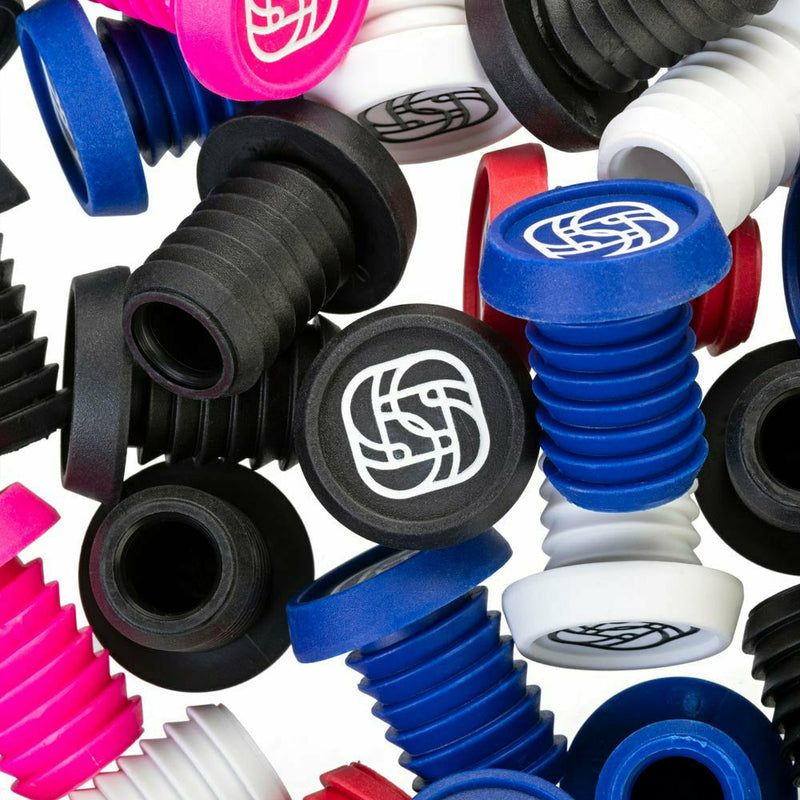 Gusset Grips BMX Push-In Plugs Blue - Pack Of 10