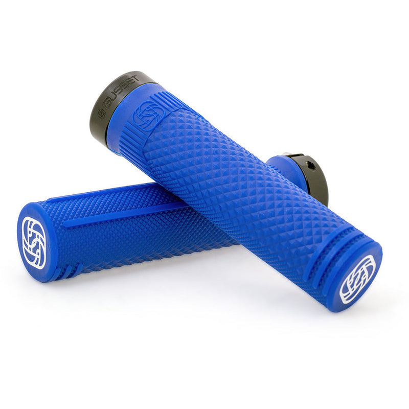 Gusset Grips S2 Lock-On Grips - Extra Soft Blue