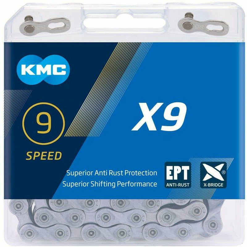 KMC X9 EPT Chain Silver