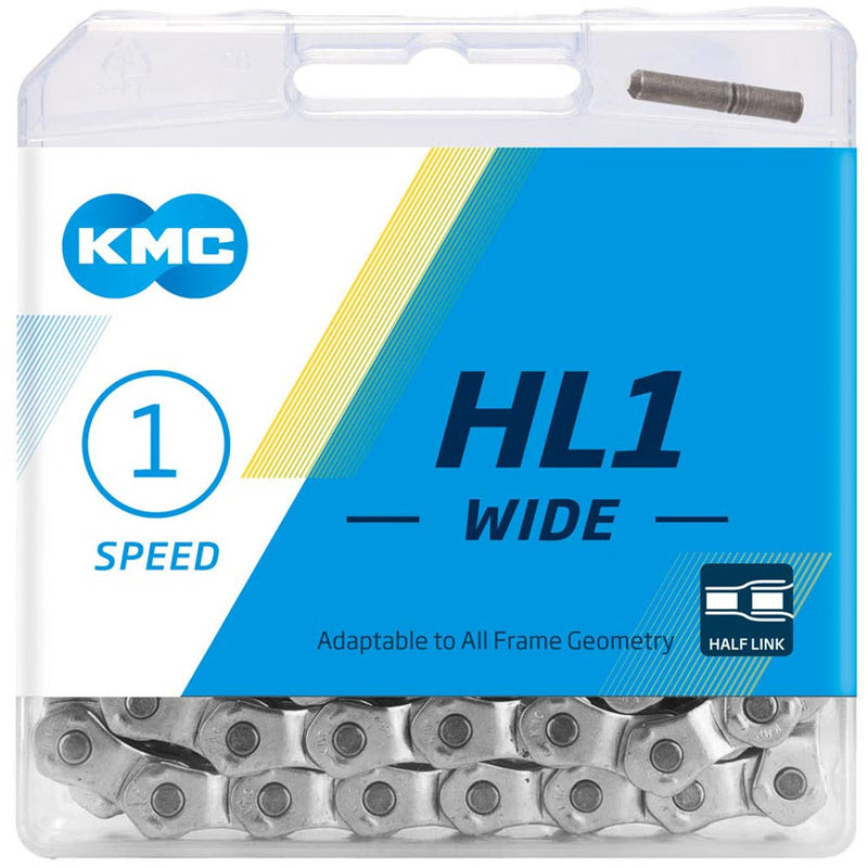 KMC HL1 Half Link BMX Chain Silver
