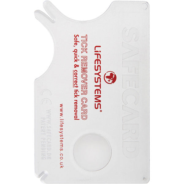 Lifesystems Tick Remover Card Silver Anodised