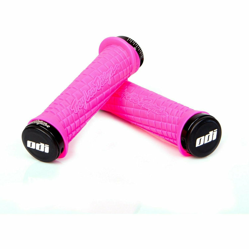 ODI Troy Lee Designs MTB Lock On Grips Pink / Black - Pair