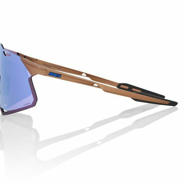 100% Hypercraft Glasses Matt Copper Chromium With Hiper Blue Multilayer Mirror Lens