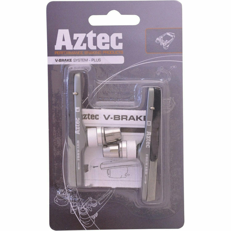 Aztec V-Type Cartridge System Brake Blocks Plus - Pair Grey / Charcoal