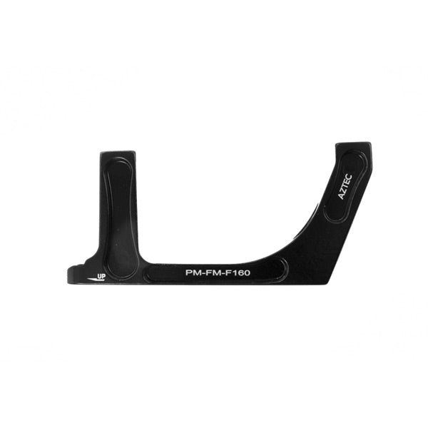 Aztec Adapter For Post Type Caliper To Flat Mount Front Fork Black
