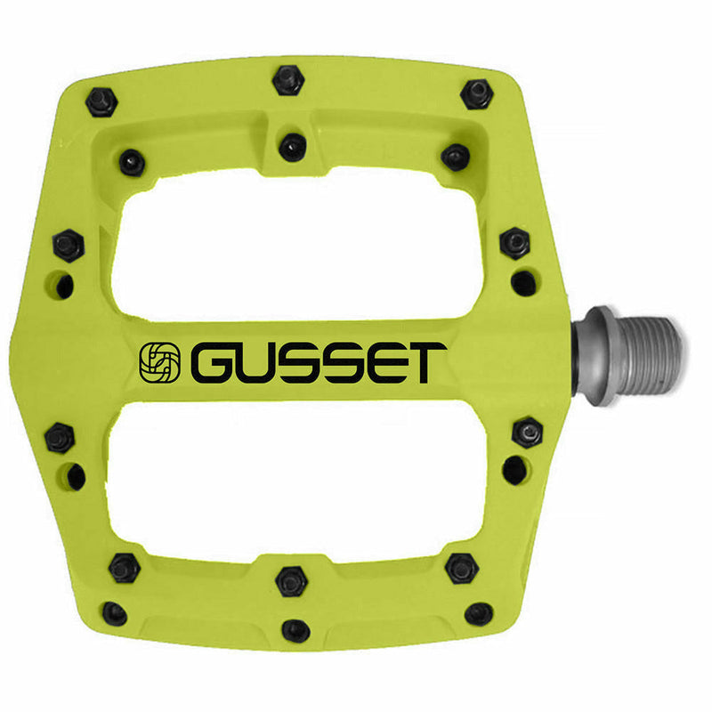 Gusset Components Slim Jim Nylon Pedals Lime