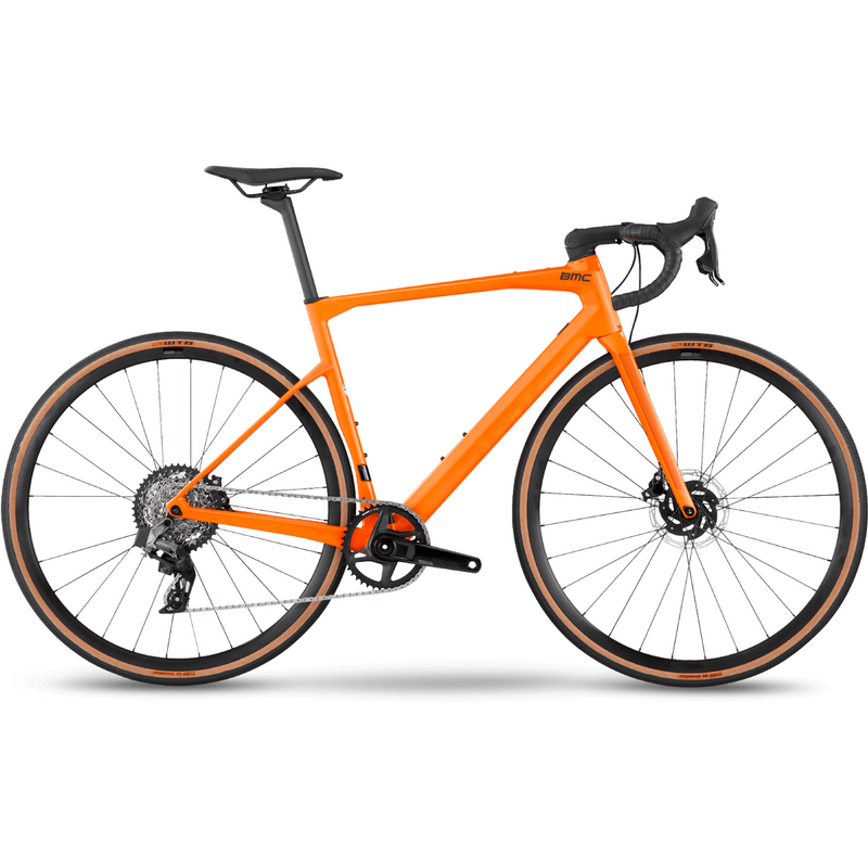 BMC Roadmachine X TWO Rival AXS XPLR Road Bike Orange / Blue / Black
