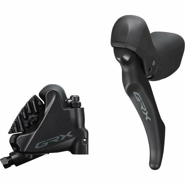 Shimano GRX BL-RX600 Hydraulic Disc Brake Lever Bled With BR-RX400 Calliper Left Rear Black